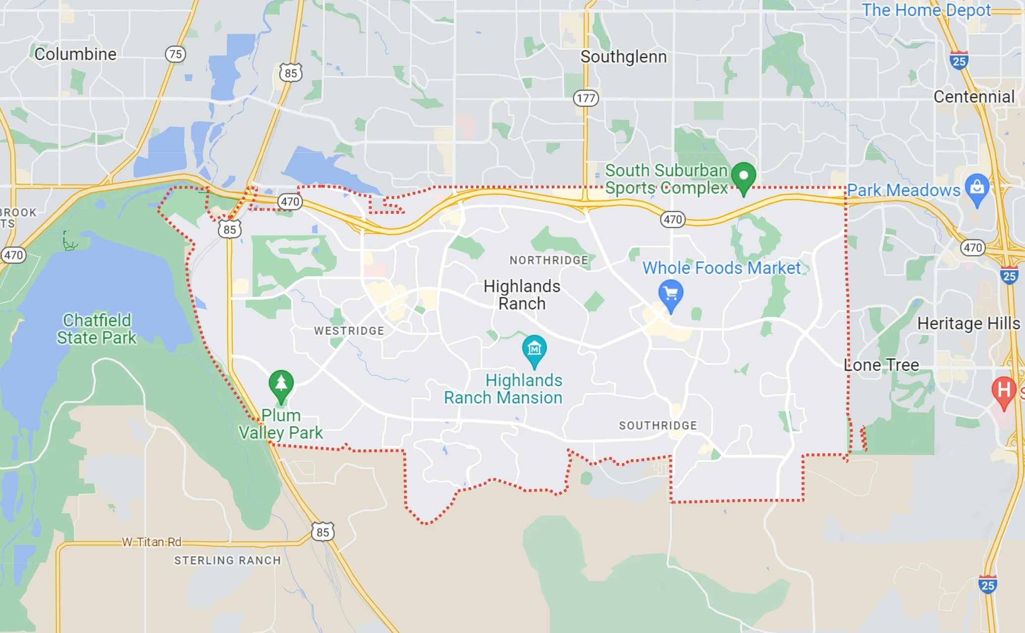 map-highlands-ranch-service