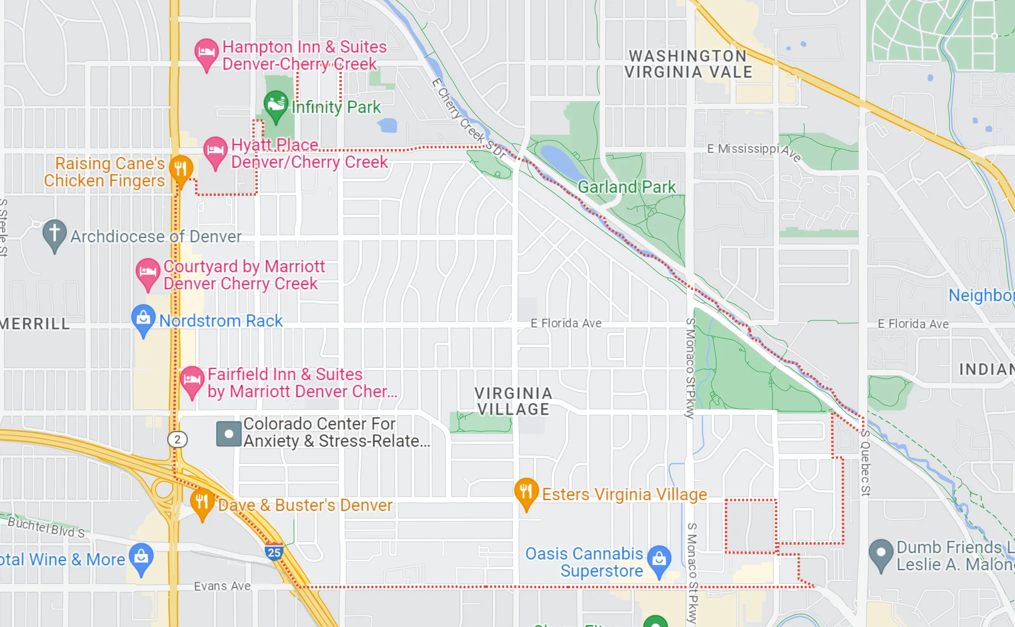 map-viginia-village-service