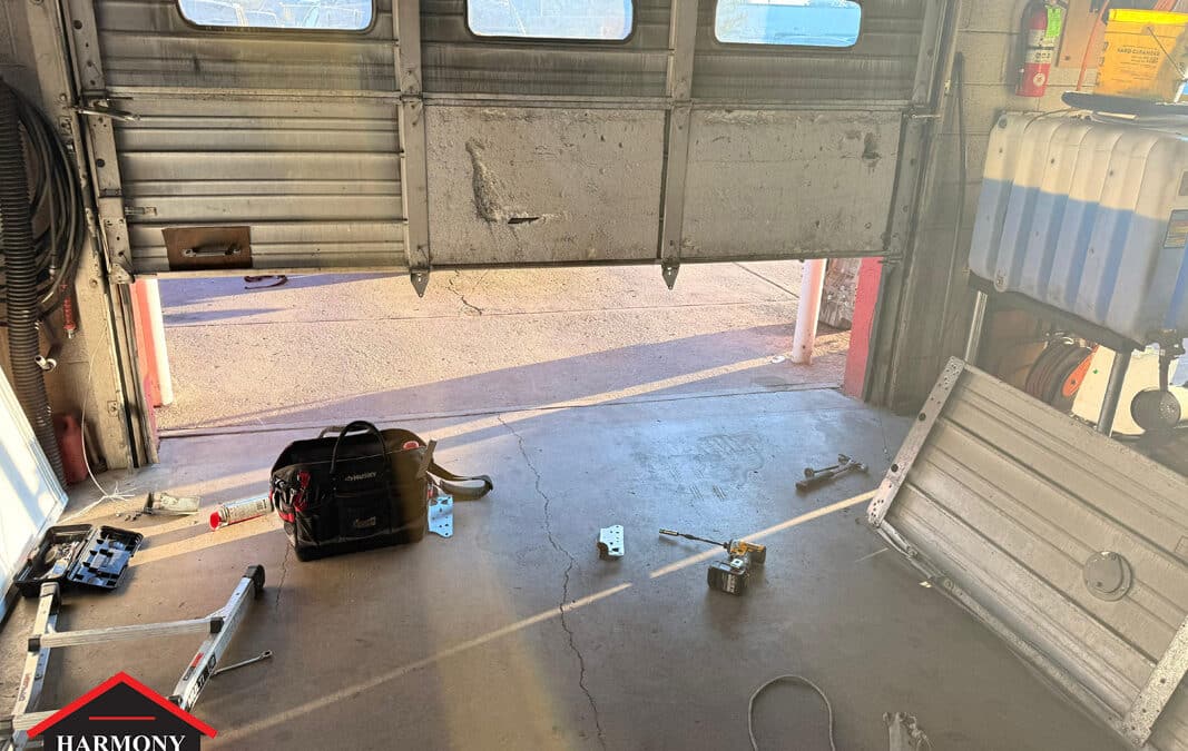 Commercial Garage Door Panel and Cable Replacement in Parker